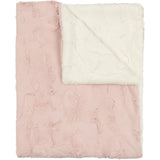Peluche Icy Rose & Natural Lux Fur Blanket