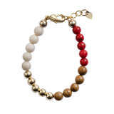 Multi Brown Beads Bracelet