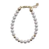 Pearl Luster White Beads Bracelet