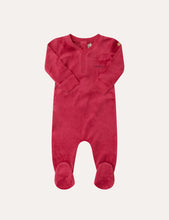 Load image into Gallery viewer, Crew Velour Track Romper - Pink