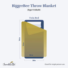 Load image into Gallery viewer, Swaddle Bee BiggerBee Throw Blanket - Navy