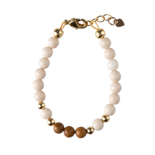 Load image into Gallery viewer, Dye Jade Stones With Wood Grain Beads