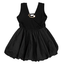Load image into Gallery viewer, Mini Nod Chain Combo Girls Dress - Black