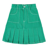 Mini Nod Pleated Heavy Mini Skirt - Mint Green