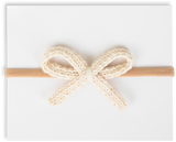 Adora Ivory Crochet Mini Headband
