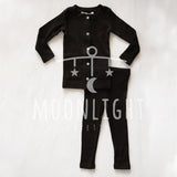 Little Parni K433 Baby Robe Rinestone Two Piece - Black