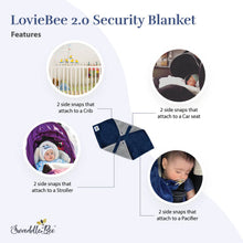Load image into Gallery viewer, Swaddle Bee Loviebee - Black/Ivory