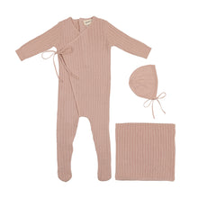 Load image into Gallery viewer, Mema Knits Mock Wrap 3PC Set - Pale Pink