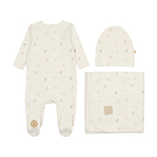 Load image into Gallery viewer, Mon Tresor Nature&#39;s Print Layette Set - Ivory &amp; Taupe