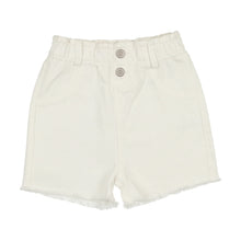 Load image into Gallery viewer, Lil Leg Paperbag Shorts - White Denim