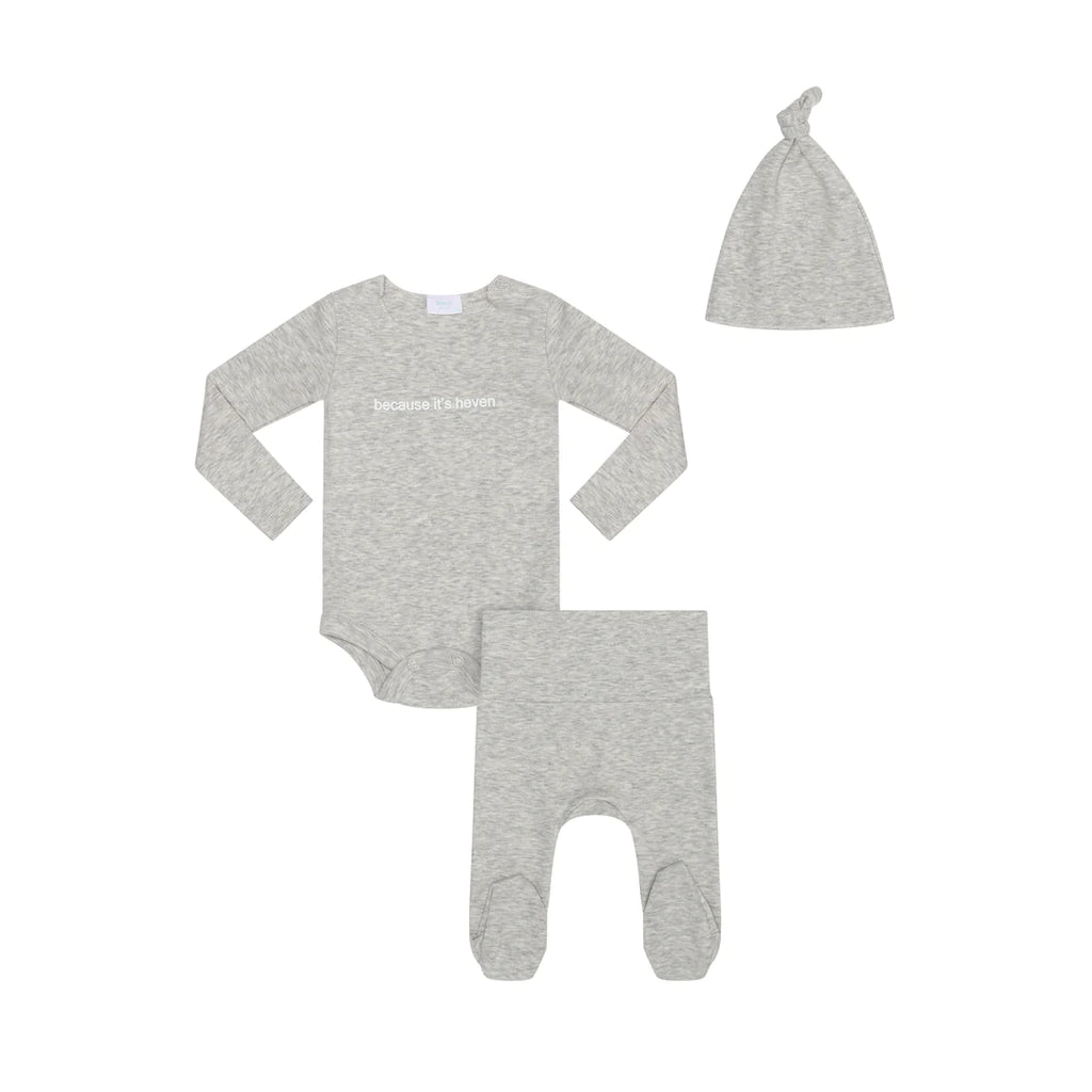 Heven H14 Baby Essentials 3 Piece Set - Grey
