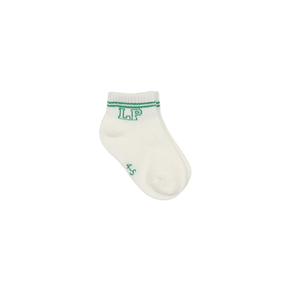 Little Parni LP001 Short Socks - White/Green