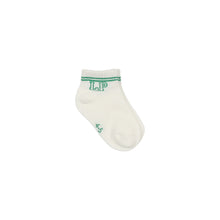 Load image into Gallery viewer, Little Parni LP001 Short Socks - White/Green