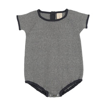 Load image into Gallery viewer, Lil Leg Stripe Knit Romper - Off Navy