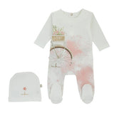 Cadeau Little Rider Footie And Hat - Girl