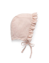 Load image into Gallery viewer, Jacqueline &amp; Jack Cotton  Cotton Bonnet - Pink Ruffled