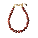 Red Jasper Beads Bracelet