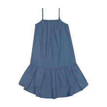 Load image into Gallery viewer, Retro kid MAXI Marilyn Dip Hem Dress - Blue RUNS LONG