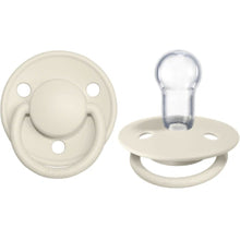 Load image into Gallery viewer, Bibs Pacifier De Lux Silicone 2 Pk Ivory One Size