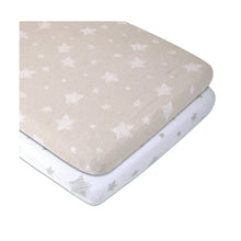 Load image into Gallery viewer, Bassinet Sheet - Tan Star