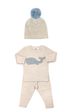 Load image into Gallery viewer, Oatmeal Heather Whale Set