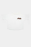 Booso Logo Tee - Ecru/Brown *Runs Big*