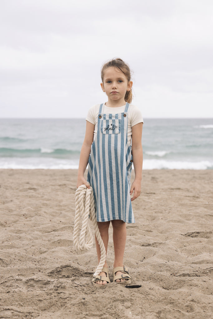 Farren & Me Bermuda Striped Jumper - Light Denim Stripes
