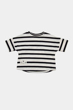 Load image into Gallery viewer, Booso Striped Tee - Ecru/Black