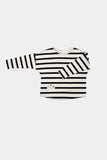 Booso Striped Long Sleeve Tee - Black/Ecru