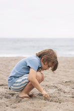 Load image into Gallery viewer, Farren &amp; Me Pique Knit Washed Polo - Light Blue Wash