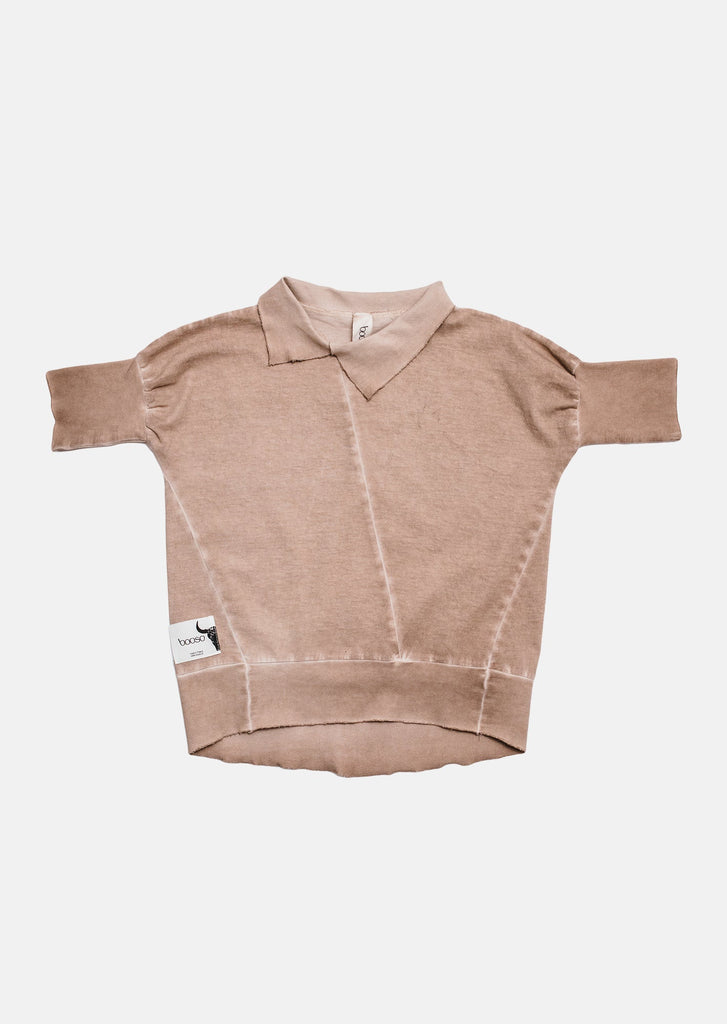Booso Children's T-shirt - Welt Polo Tee Beige