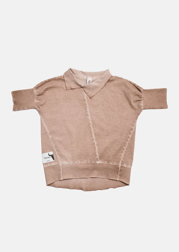 Booso Children's T-shirt - Welt Polo Tee Beige