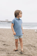 Load image into Gallery viewer, Farren &amp; Me Bermuda Striped Shorts - Light Denim Stripes