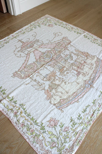 Little Threads Enchanted Carousel Muslin Blanket