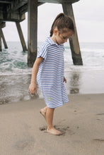 Load image into Gallery viewer, Farren &amp; Me Drop Shoulder Jumper - Royal Blue Stripes