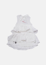 Load image into Gallery viewer, Booso White Tiered Dress