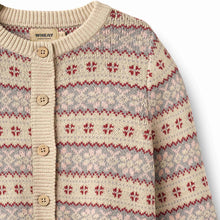 Load image into Gallery viewer, Wheat Vikki Jacquard Cardigan - Off White