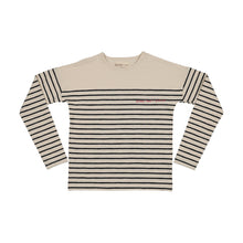 Load image into Gallery viewer, Farren &amp; Me Drop Sleeve Top - Navy Stripes