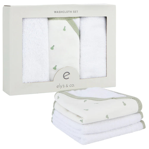 Ely's & Co. Wash Cloth (3 Pack) Sage Pear