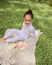 Load image into Gallery viewer, Little Label Pink Bow Print Grandpa Pajama - Pink