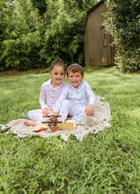 Load image into Gallery viewer, Little Label Blue Airplane Print Grandpa Pajama - Light Blue