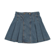 Load image into Gallery viewer, Farren &amp; Me Denim Pleated Skirt - Blue