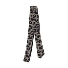 Load image into Gallery viewer, Limited Edition Leopard Knit Hair Tie - Black/Grey
