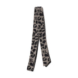 Limited Edition Leopard Knit Hair Tie - Black/Grey