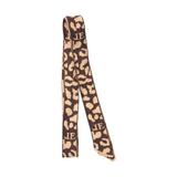 Limited Edition Leopard Knit Hair Tie - Brown