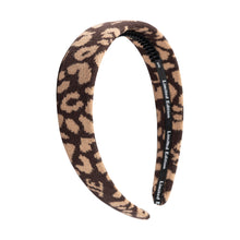 Load image into Gallery viewer, Limited Edition Leopard Knit Headband - Brown