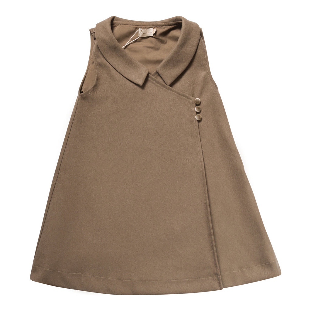 Numu Wool Wrap Jumper - Mocha