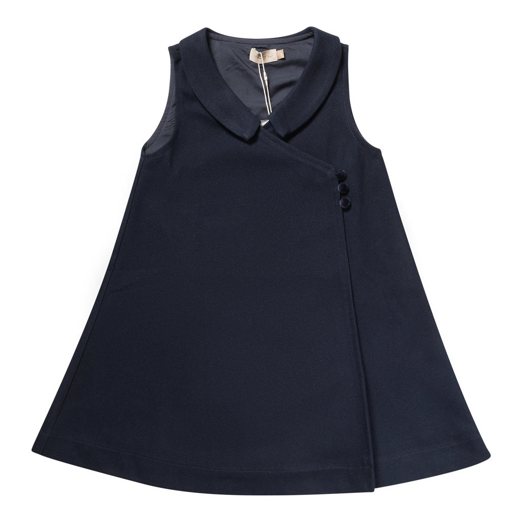 Numu Wool Wrap Jumper - Navy