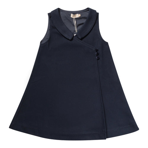 Numu Wool Wrap Jumper - Navy
