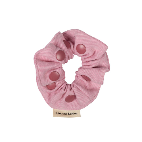 Limited Edition Denim Snap Scrunchie - Pale Pink